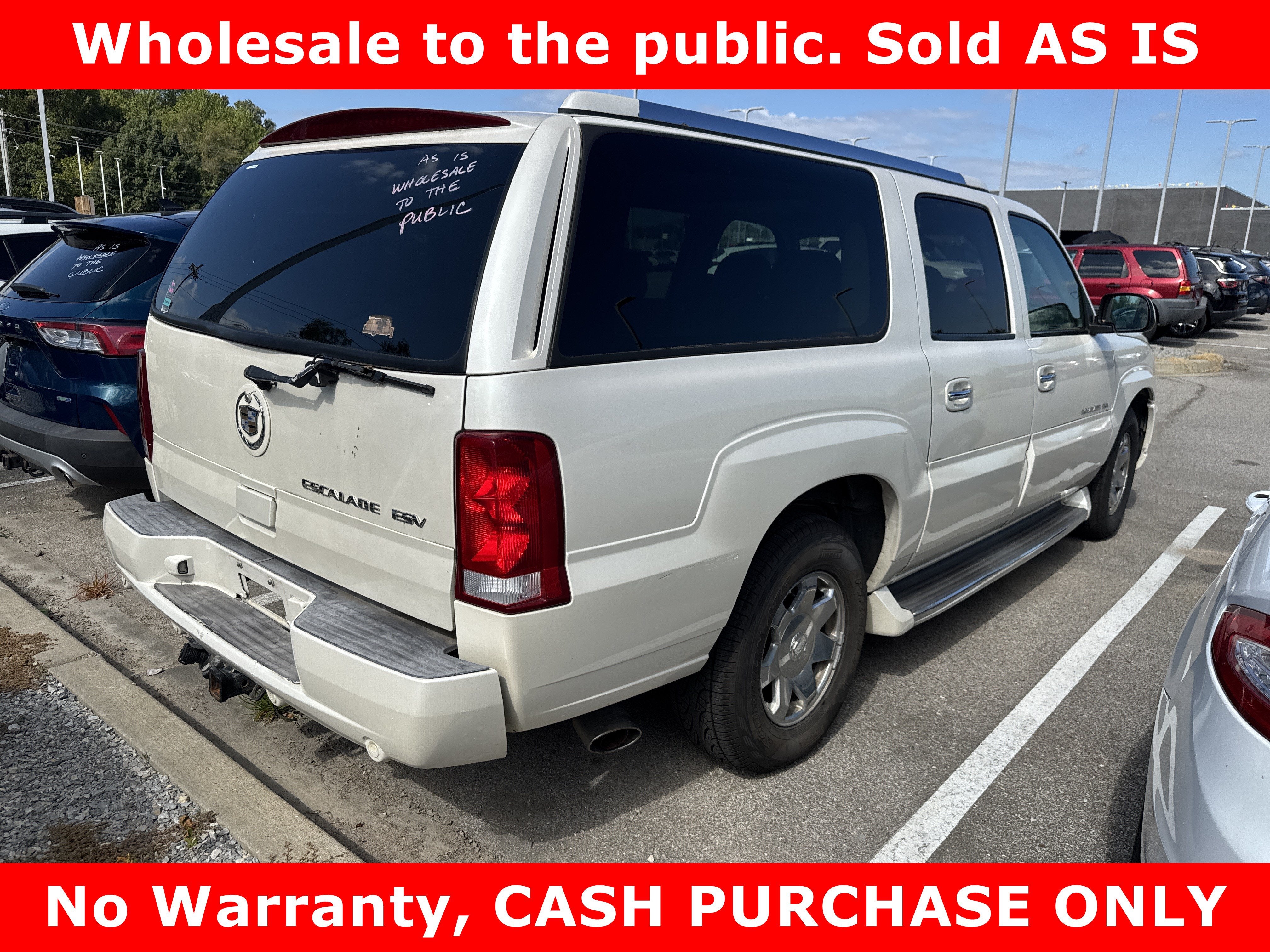 Used 2004 Cadillac Escalade ESV Base with VIN 3GYFK66N04G258752 for sale in Memphis, TN