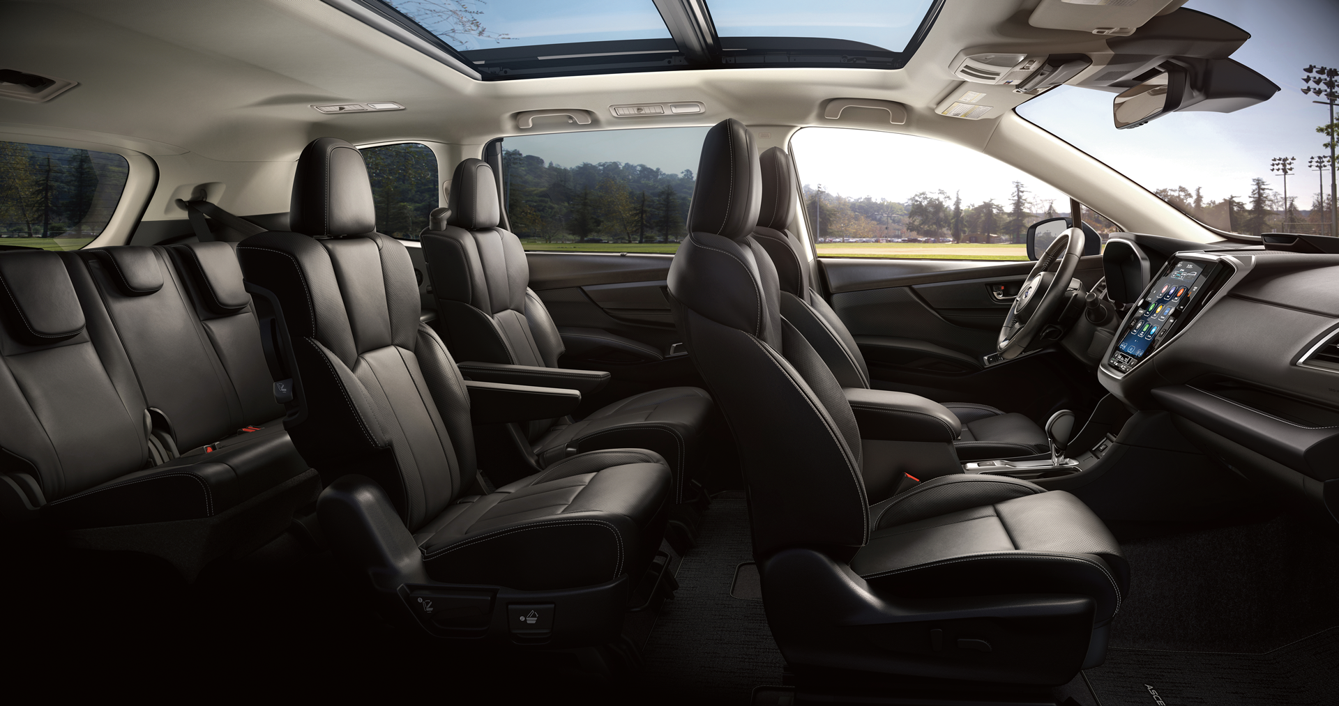 2025 Subaru Ascent Limited 7 Passenger Shown in Slate Black Leather