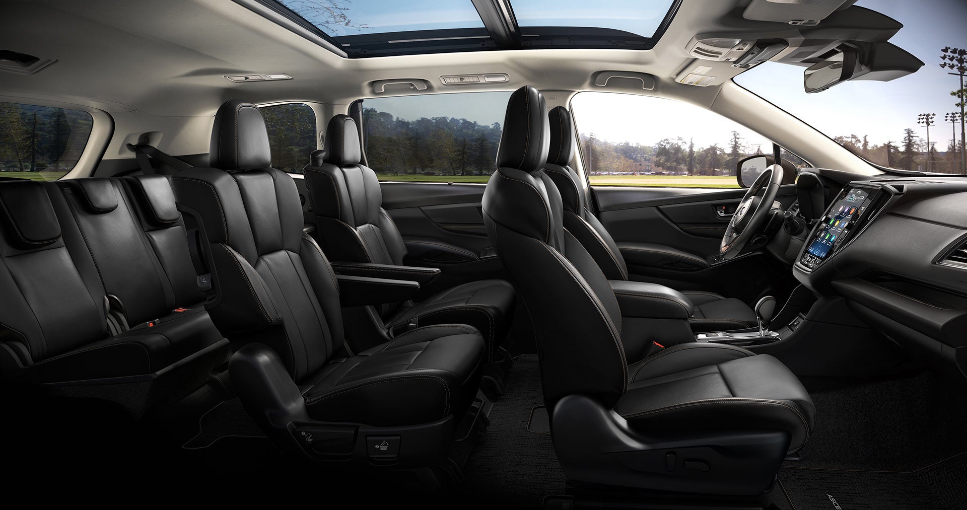 2026 Subaru Ascent Limited Bronze Edition 7-Passenger Shown in Black Startex® w/Bronze Stitch