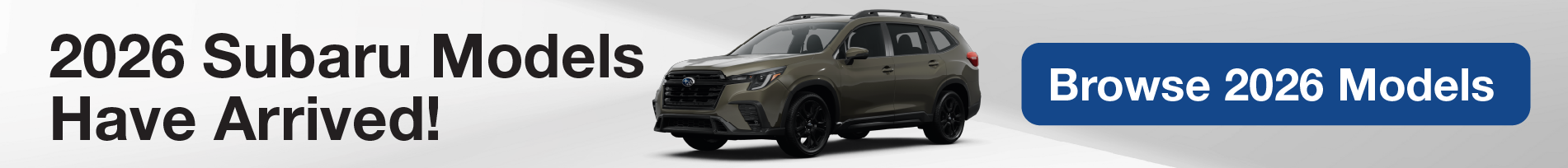 New 2026 Subaru Models